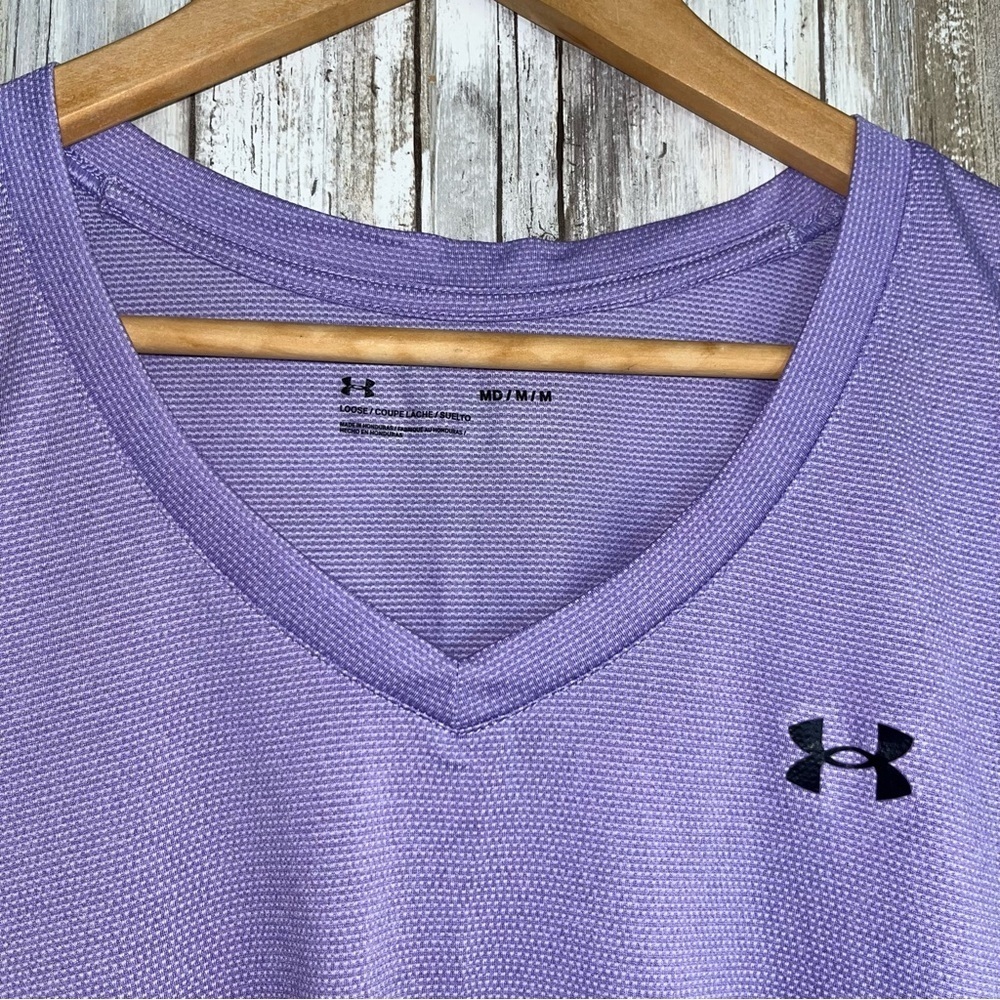 Under Armor Purple Loose Fit Tee - Picture 4 of 5